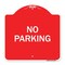 Signmission Designer Series Sign-No Parking 2, Red & White Aluminum Architectural Sign, 18" x 18", RW-1818-23789 A-DES-RW-1818-23789 - alternate 1